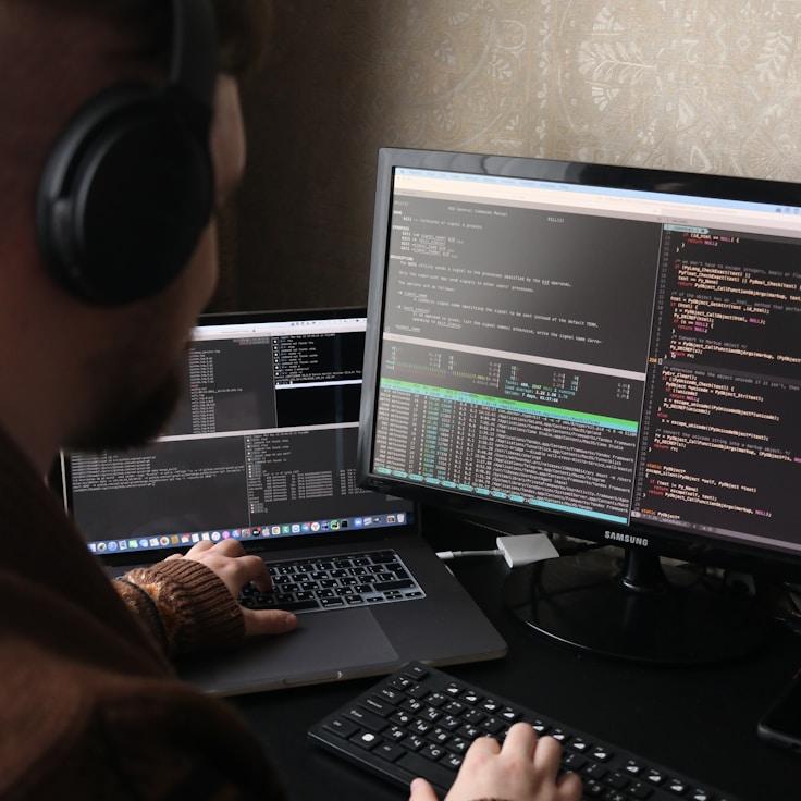 iOS app development workspace